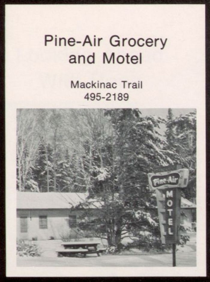 Pine-Air Grocery and Total Gas (Pine-Air Motel) - 1978 Rudyard High Yearbook Ad